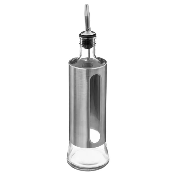 GLASS & METAL SALAD DRESSING BOTTLE 0.5L