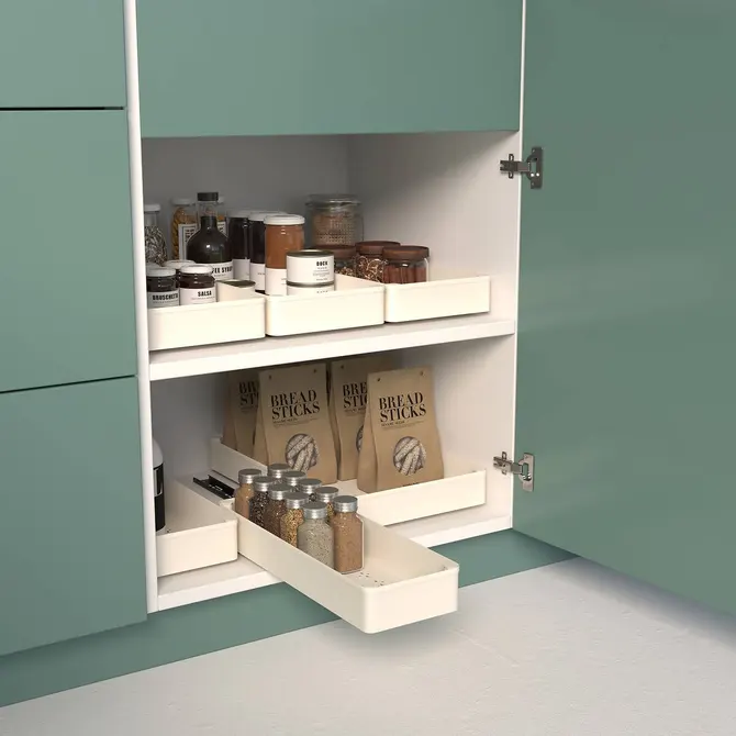 SLIDING ORGANIZER FOR CABINETS L37.7CM - BEIGE
