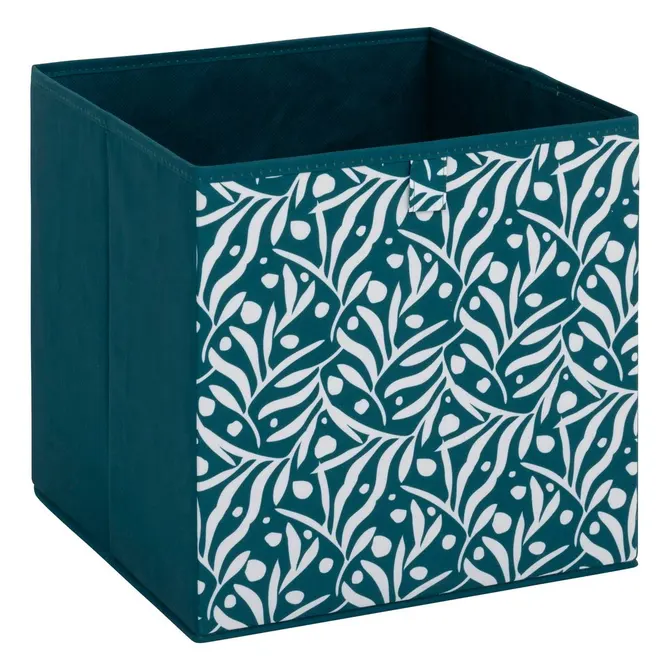MIX N MODUL FABRIC STORAGE BOX 31X31CM OLIVIA MOTIF BLUE