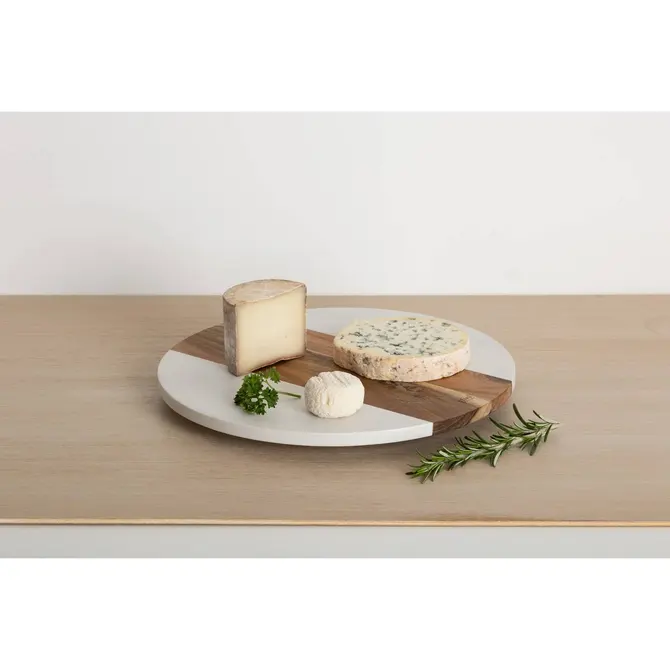ACACIA HARMONY ROTATING TRAY D35CM