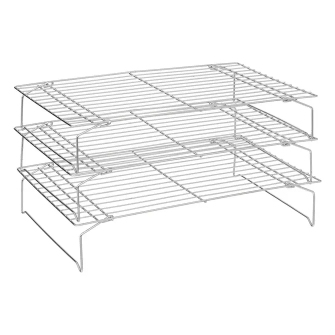 SET OF 3 PASTRY RACKS 40X25X21.5 CM