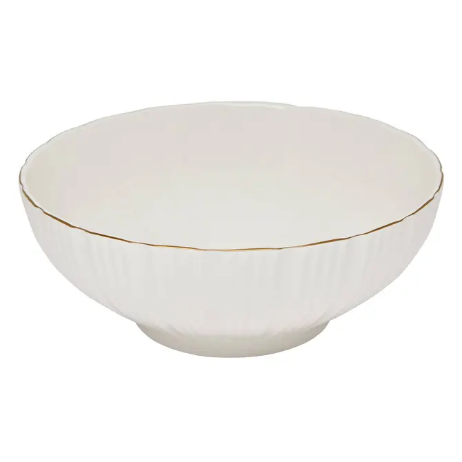 DAPHNE SALAD BOWL DIAM 25 CM - WHITE