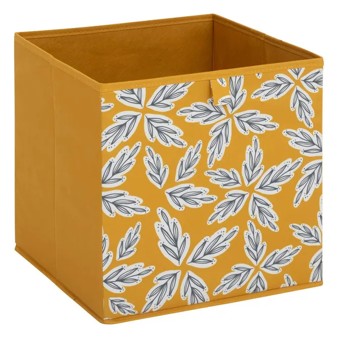 MIX N MODUL FABRIC STORAGE BOX 31X31 CM - FOLIA YELLOW