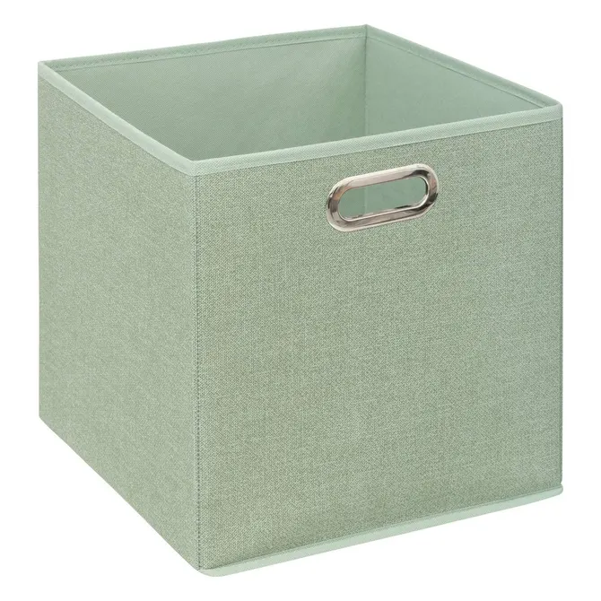 MIX N MODUL FABRIC STORAGE BOX 31X31 CM - HEATHER GREEN