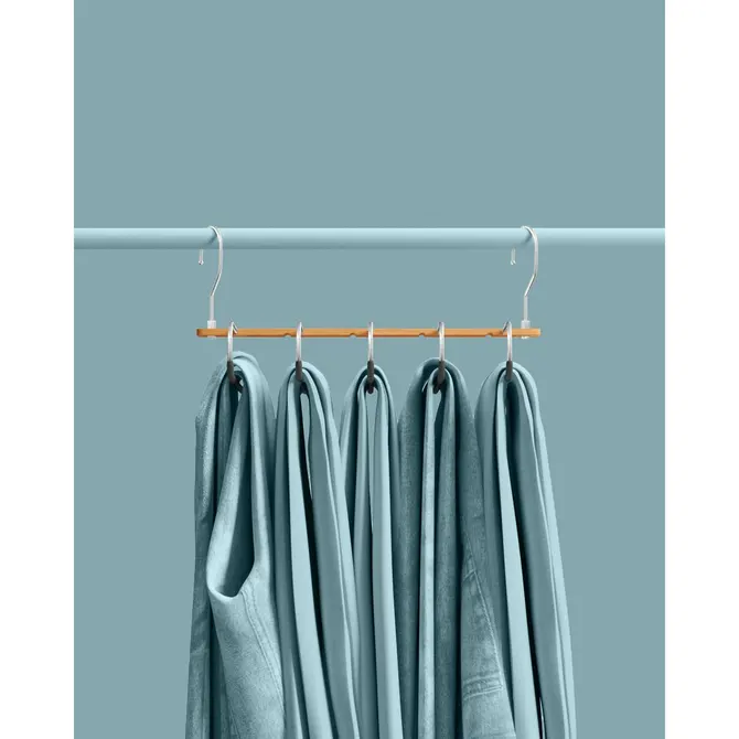 WOODEN HANGER FOR 5 PAIRS OF PANTS
