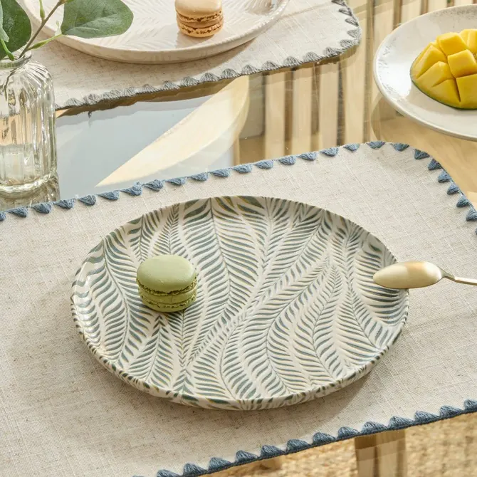 GINA DESSERT PLATE DIAM 22 CM - GREEN