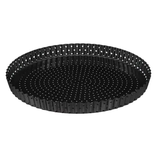 METAL PERFORATED PIE DISH W/REMOVABLE BOTTOM 32 CM