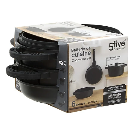 EVOLUTION CAST ALUMINUM COOKWARE DIAM 24 CM - BLACK