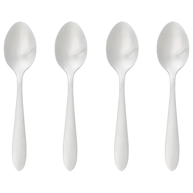NEVIS SET OF 4 STAINLESS STEEL SPOONS L.14.5 CM