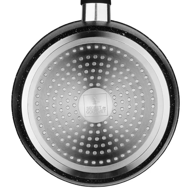 CARACTÈRE FORGED ALUMINIUM SAUCEPAN 20CM - BLACK