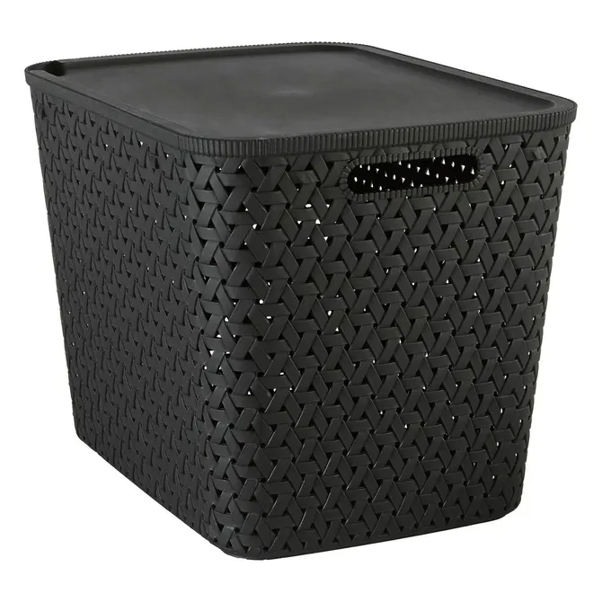 TRESSY PLASTIC BASKET 28 L - BLACK