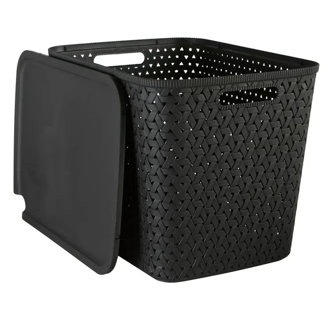 TRESSY PLASTIC BASKET 28 L - BLACK