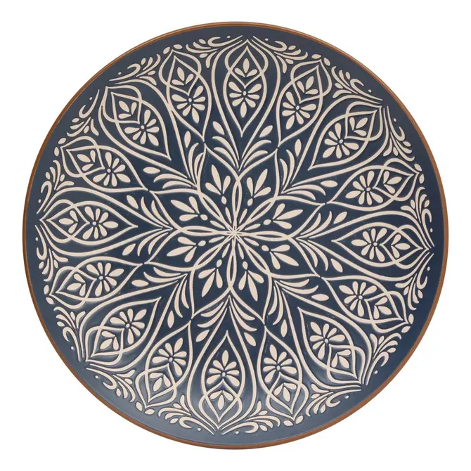 DINNER PLATE INÈS DIAM 27 CM - BLUE