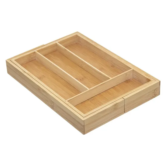 EXPANDING BAMBOO CUTLERY TRAY
