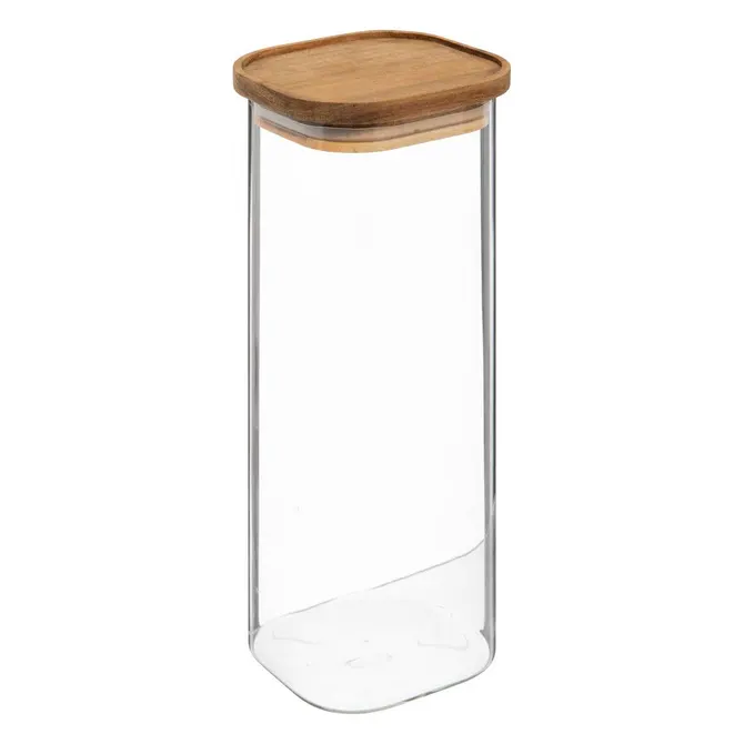 HERMET GLASS JAR W/ACACIA LID 2L