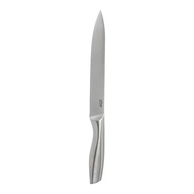 SILVER PRECISION FORGED S. STEEL SLICING KNIFE - 21CM BLADE
