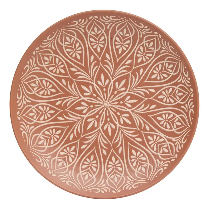 DINNER PLATE INÈS DIAM 27 CM - TERRACOTTA