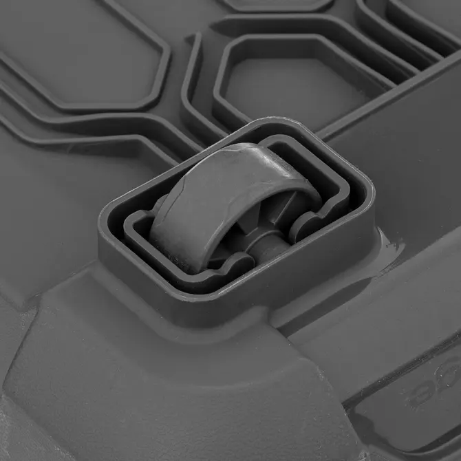 BUNKER PLASTIC BOX W/ WHEELS 55 L - GREY