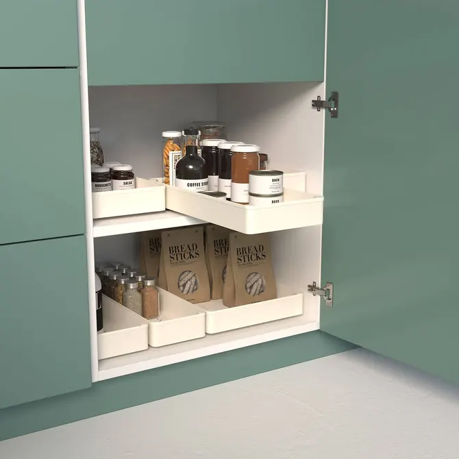 SLIDING ORGANIZER FOR CABINETS L.38.6 CM - BEIGE