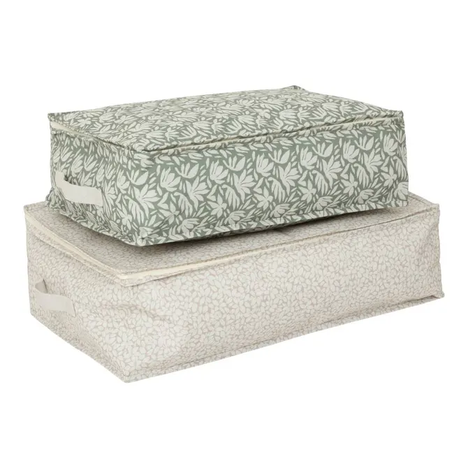 SET OF 2 FLORÉA PRINTED STORAGE COVERS