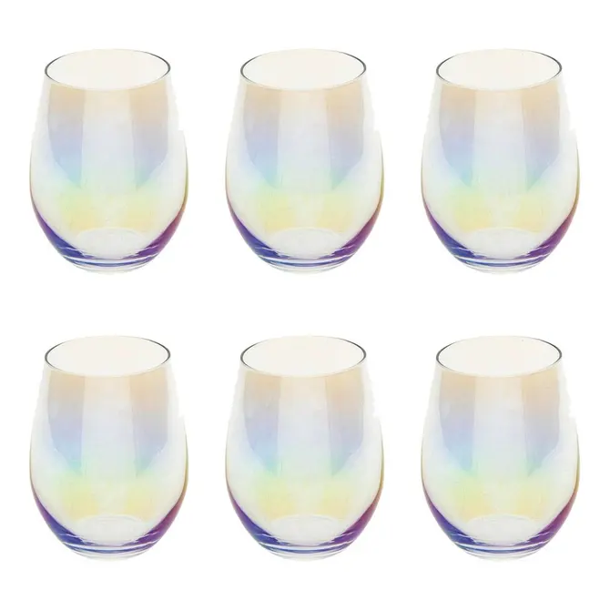 SET OF 6 FANTASY SHORT TUMBLERS 54 CL