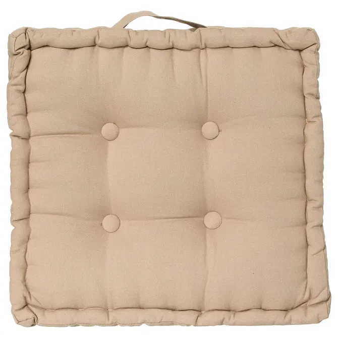 ANJALI FLOOR CUSHION 40X40X 8 CM - BEIGE