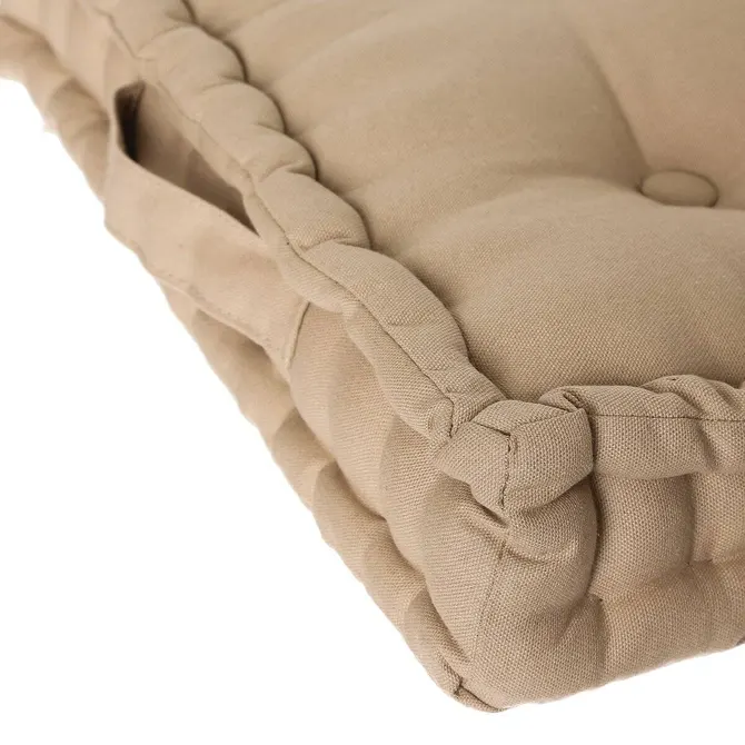 ANJALI FLOOR CUSHION 40X40X 8 CM - BEIGE