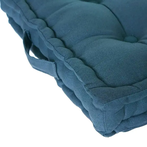 ANJALI FLOOR CUSHION 40X40X8 CM - DUCK BLUE