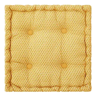 OTTO FLOOR CUSHION 40X40X8 CM - YELLOW