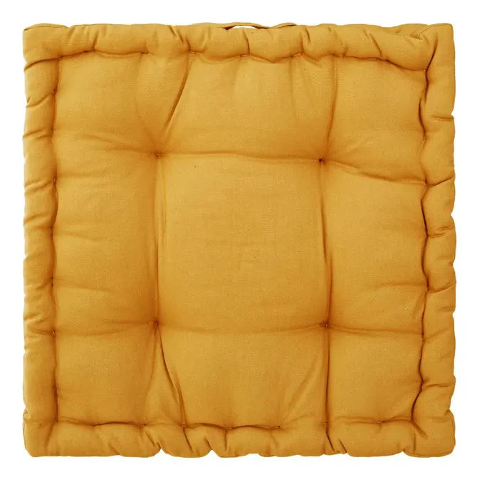 OTTO FLOOR CUSHION 40X40X8 CM - YELLOW