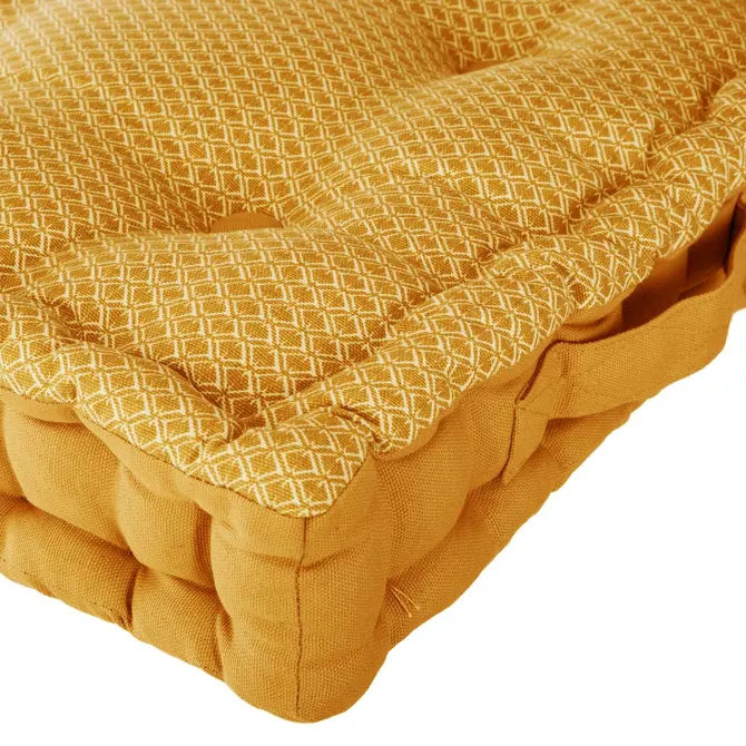 OTTO FLOOR CUSHION 40X40X8 CM - YELLOW