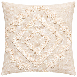 INCA TUFTED CUSHION 40X40 CM - BEIGE