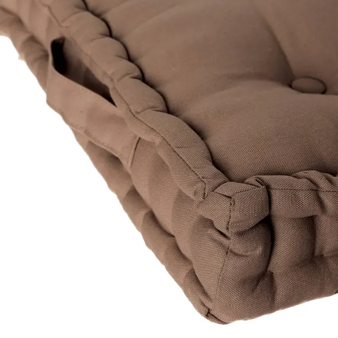 FLOOR CUSHION 40X40X8 CM - TAUPE