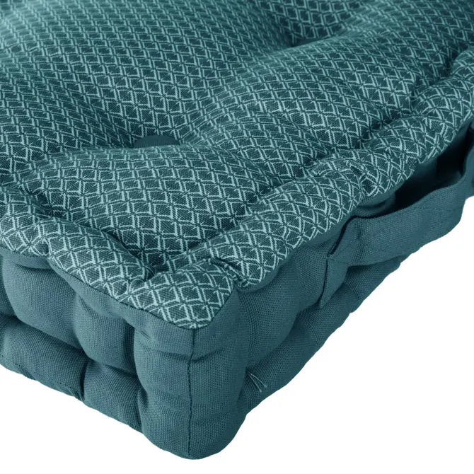 OTTO FLOOR CUSHION 40X40X8 CM - DUCK BLUE