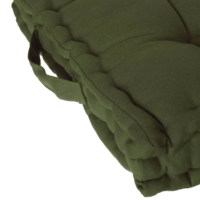 FLOOR CUSHION 40X40X8 CM - KHAKI GREEN