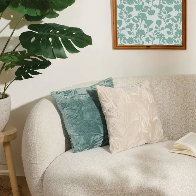 RYO FLANNEL CUSHION 40X40 CM - LIGHT BLUE