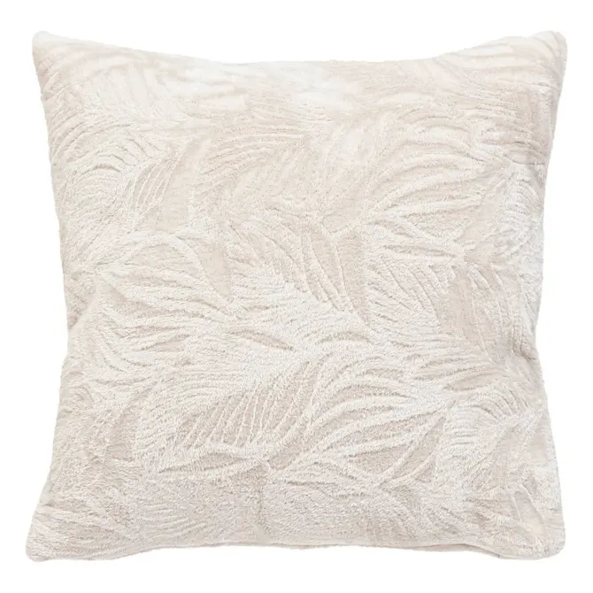 RYO LINEN FLANNEL CUSHION 40X40 CM - BEIGE