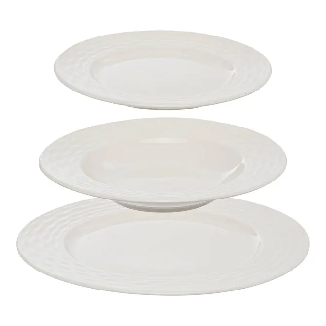 PALOMA12-PIECE DINNERWARE SET - WHITE