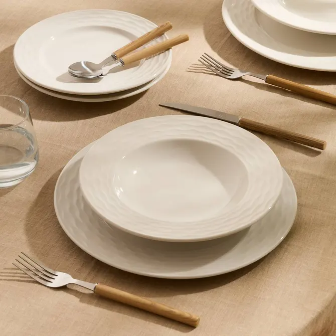 PALOMA12-PIECE DINNERWARE SET - WHITE