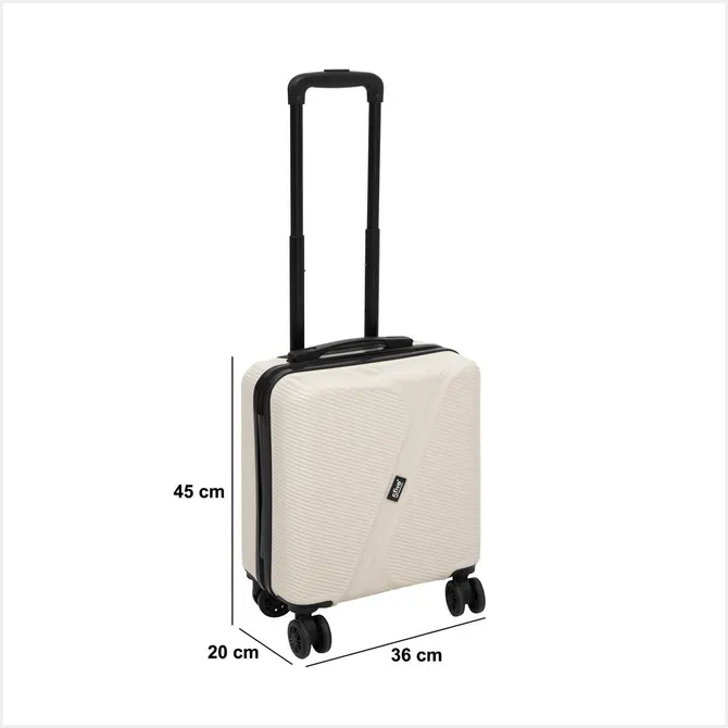 HARD SHELL CABIN SUITCASE WITH WHEELS - CLAY