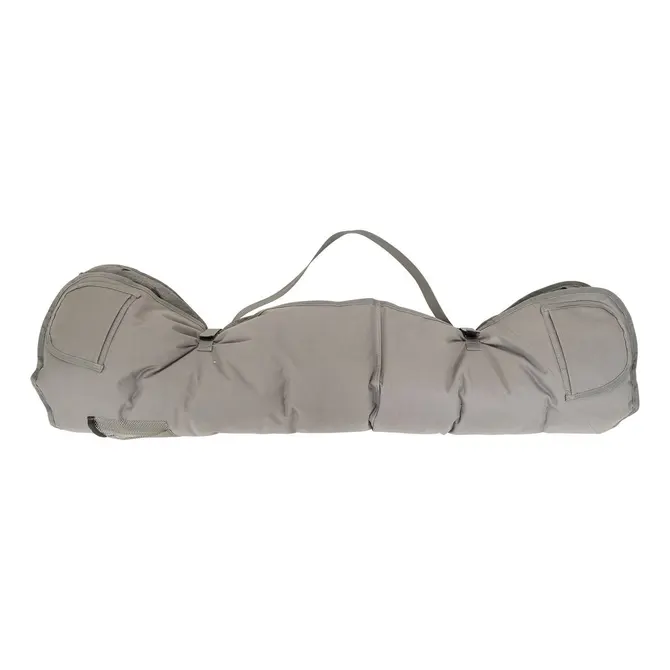 FOLDING PADDED CAMPING ARMCHAIR - GREY