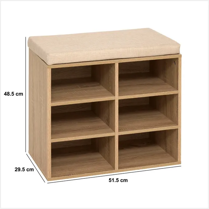 MODULY SHOE BENCH FOR 6 PAIRS