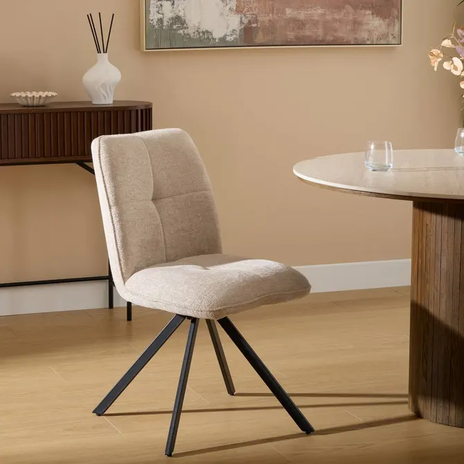 GIRA SWIVEL CHAIR 88 CM - BEIGE