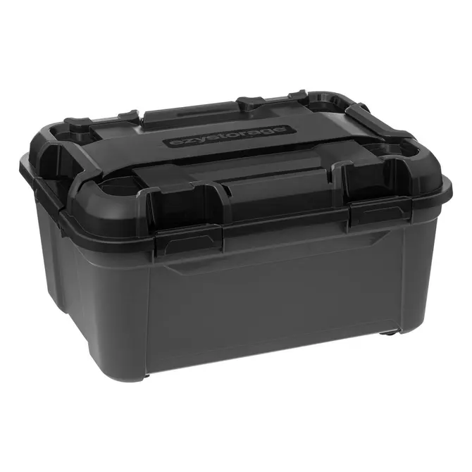 BUNKER PLASTIC BOX W/ WHEELS 120 L - BLACK