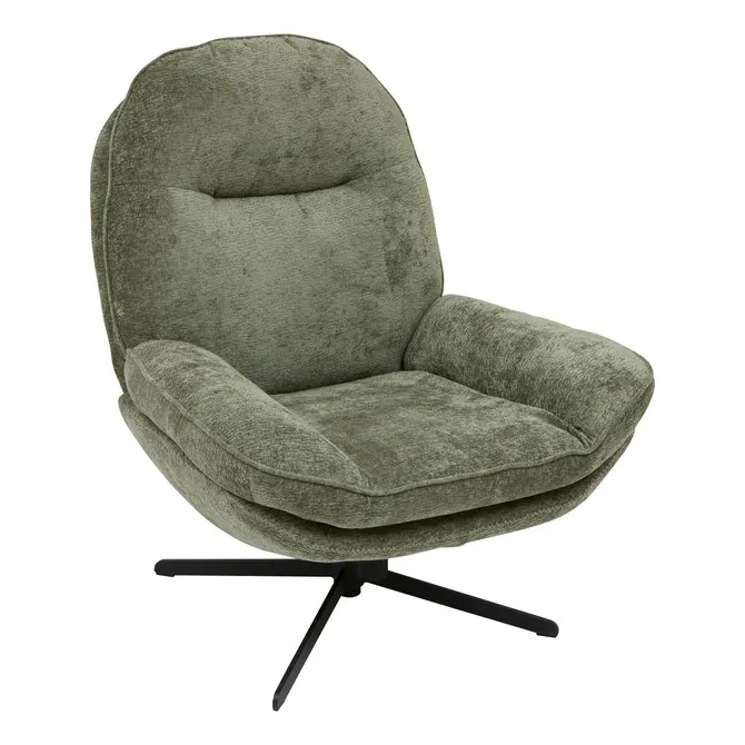 STELAN SWIVEL ARMCHAIR - KHAKI GREEN