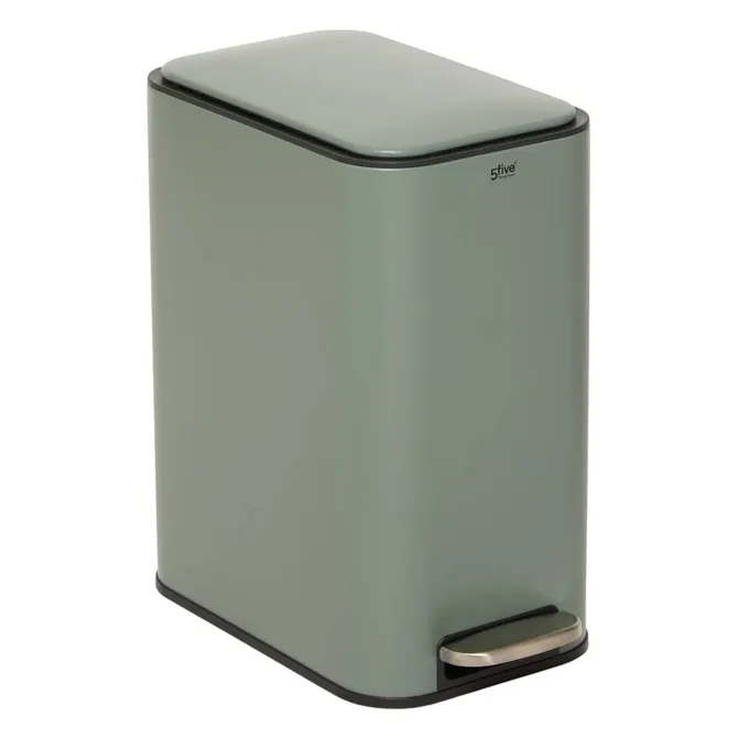 DELTA SLIM METAL PEDAL BIN 20 L - GREEN