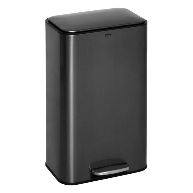 DELTA RECTANGULAR PEDAL BIN 30 L - CHARCOAL