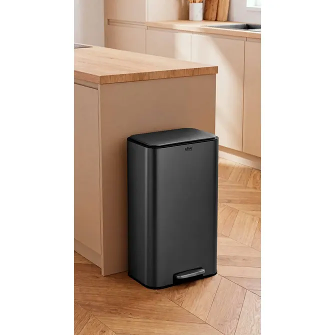 DELTA RECTANGULAR PEDAL BIN 30 L - CHARCOAL