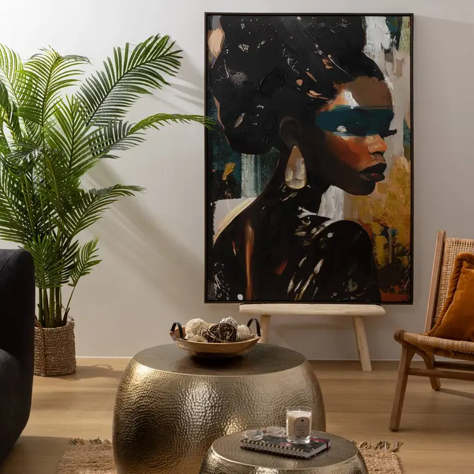 ISIA PAINTED FRAMED CANVAS 100X140 CM