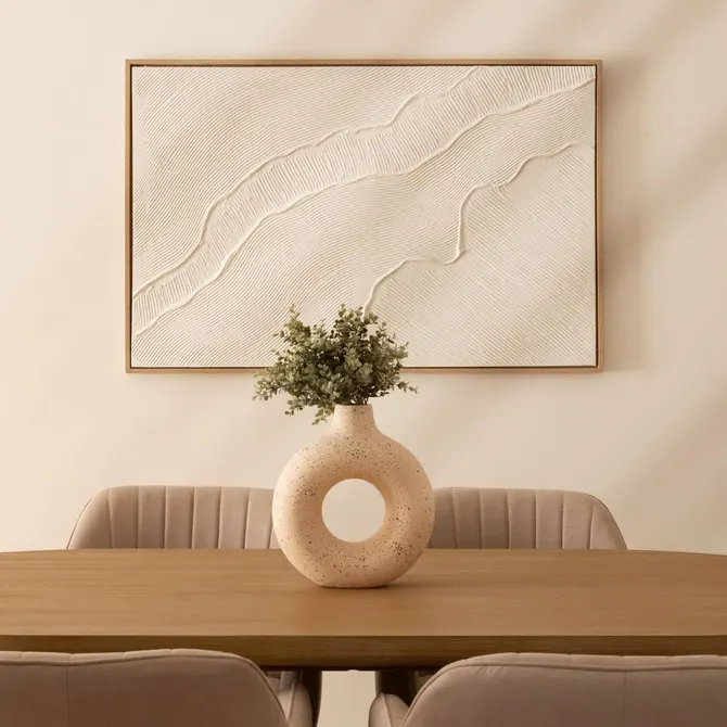 KOHANA 3D WALL DECOR 116X75 CM - WHITE